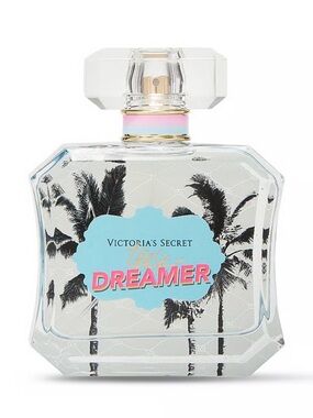 Victoria's Secret Tease Dreamer Clear Bottle with Blue and Pink Accents